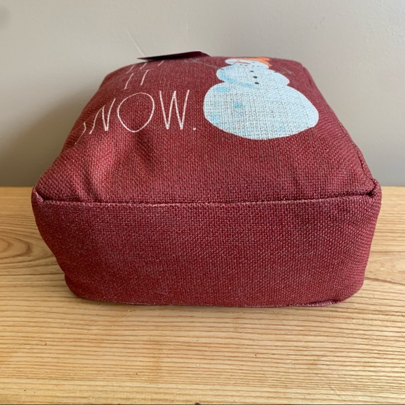 Rae Dunn - LET IT SNOW - Door Stop - Red - NWT - Picture 8 of 8
